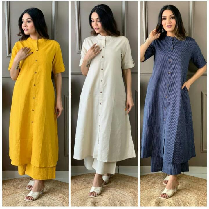 Virat Aline pattern paired Kurti With Bottom Catalog